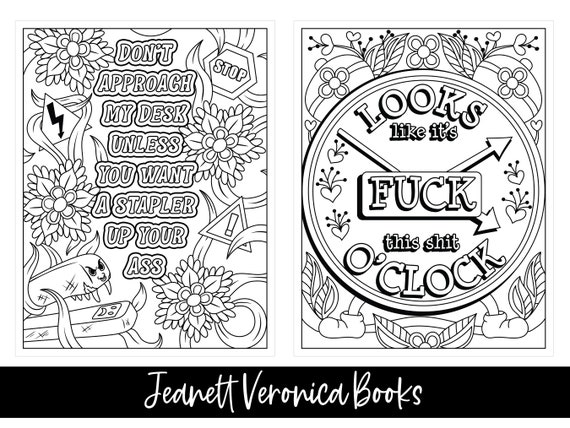 Free printable coloring pages for adults only swear words pdf Cuckold hard core