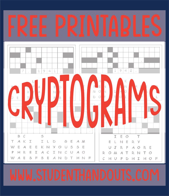 Free printable cryptograms for adults Giovanna forray porn