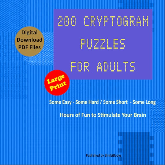 Free printable cryptograms for adults Lifeselector porn free