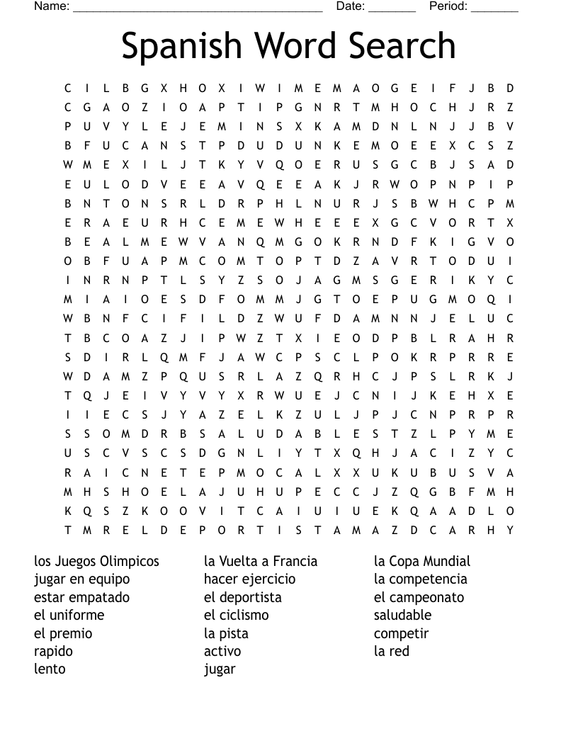 Free printable spanish word searches for adults Cheap blowjobs near me