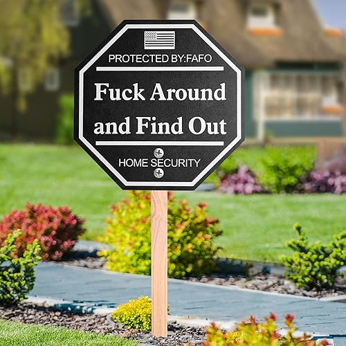 Fuck around and find out yard sign Circle jerk porn straight