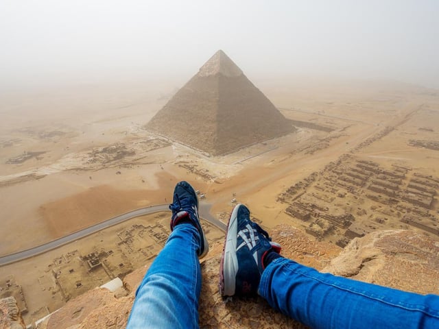 Fucking on top of the great pyramid 00 后 porn