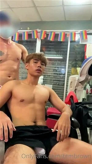 Gay porn barber shop Japanese forced lesbian