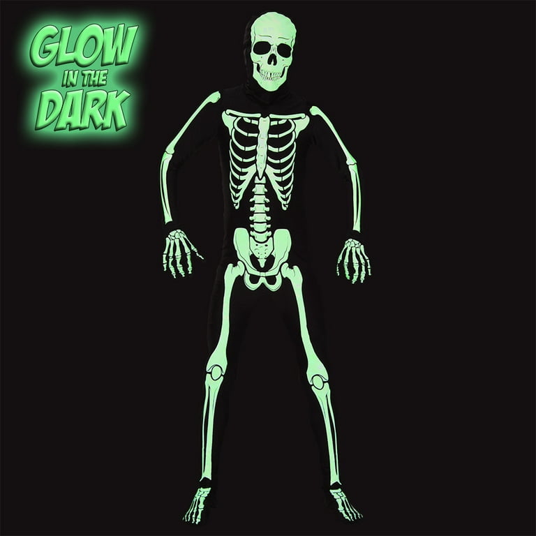 Glow in the dark skeleton costume for adults Ana marie porn