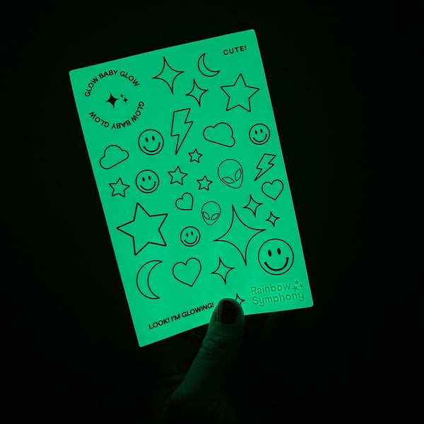 Glow in the dark stickers for adults Darcii moore porn