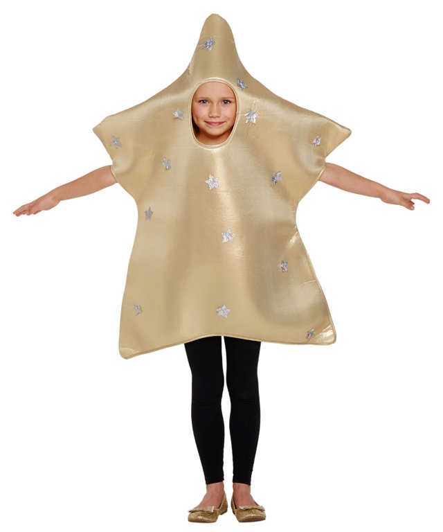 Gold star costume adults Teletubby onesie for adults