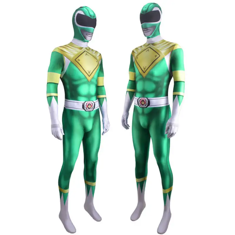 Green ranger costume for adults Blonde cute anal