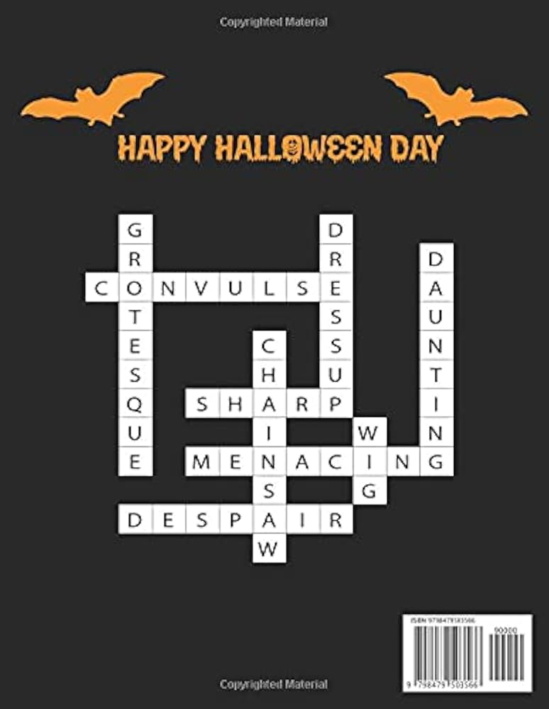 Halloween crossword puzzles for adults Liviasecrets porn