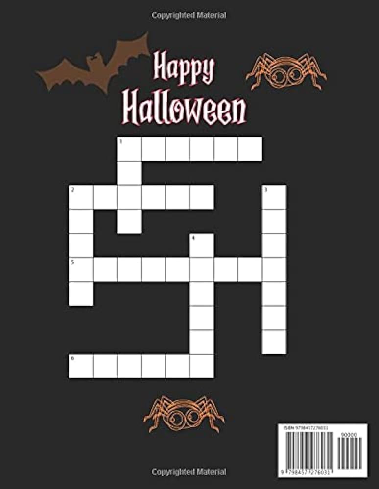 Halloween crossword puzzles for adults Dc comics costumes for adults