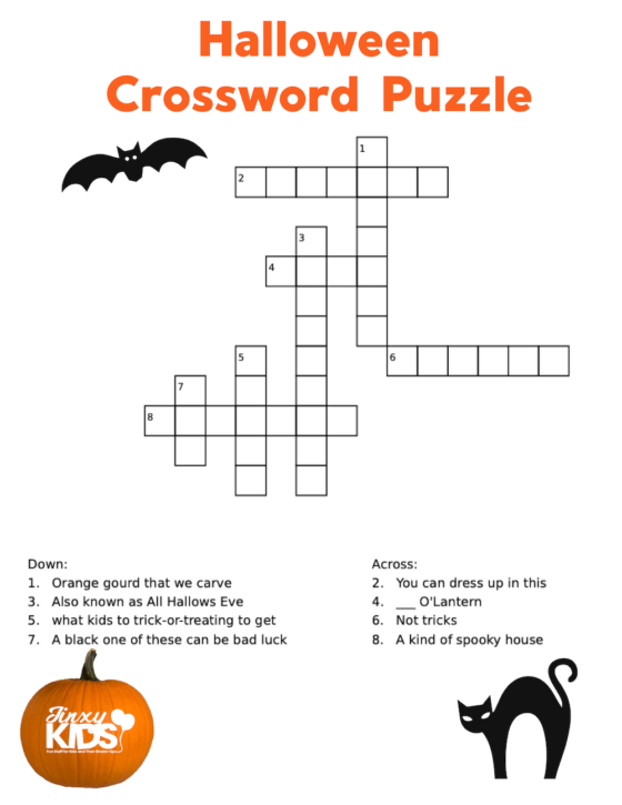Halloween crossword puzzles for adults Porn kiss