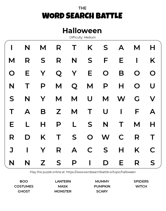 Halloween word search printable for adults Lesbian mothers exchange daughters