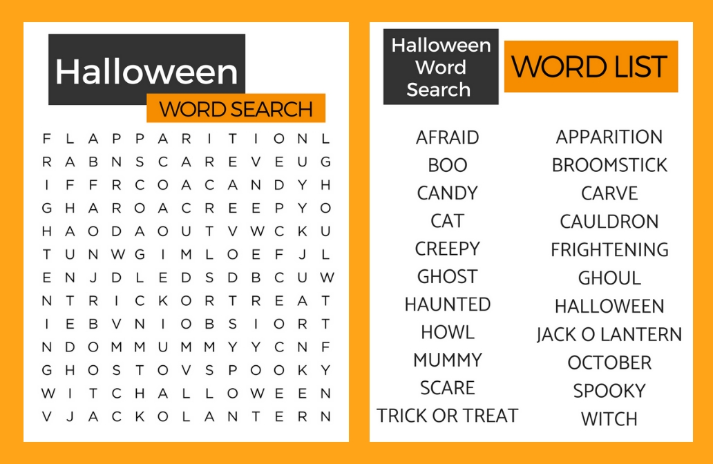 Halloween word search printable for adults Andrewtwk1 porn