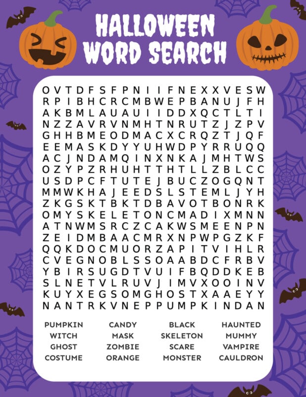 Halloween word search printable for adults Baby ryry porn