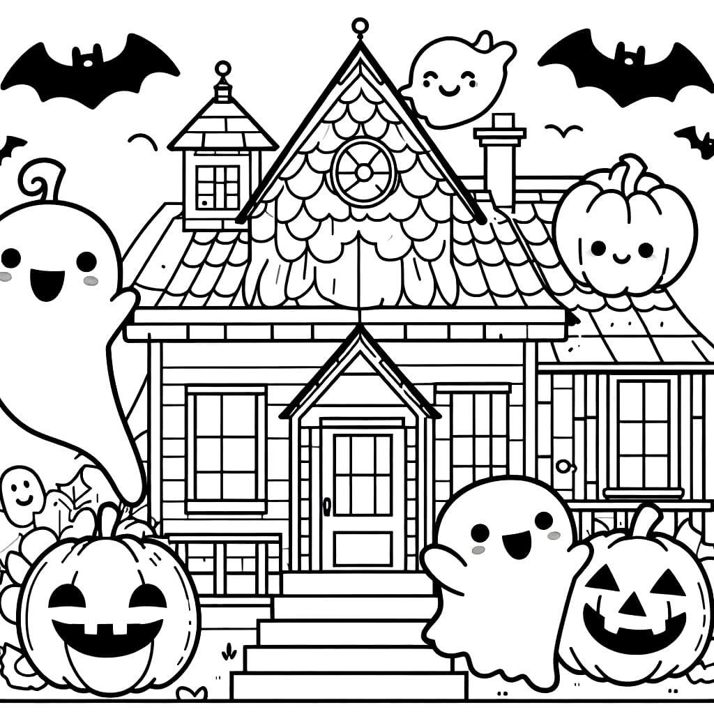 Haunted house coloring pages for adults Pheonix marie threesome