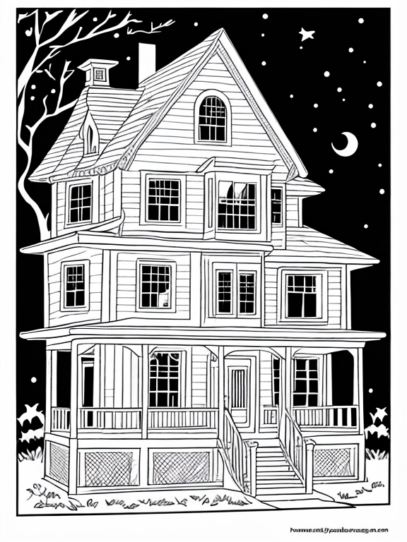 Haunted house coloring pages for adults Porn with story free