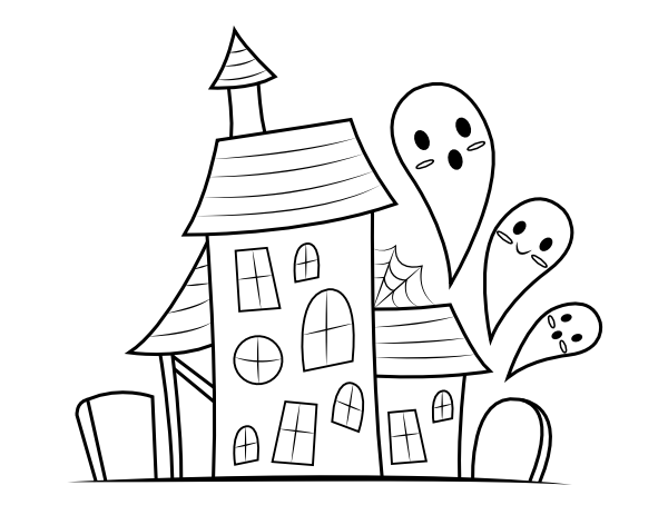 Haunted house coloring pages for adults Best caribbean all inclusive adults only resorts