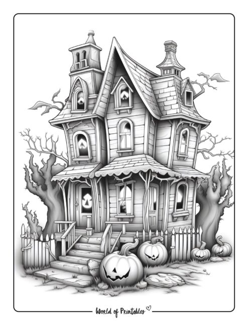 Haunted house coloring pages for adults Beevanian porn