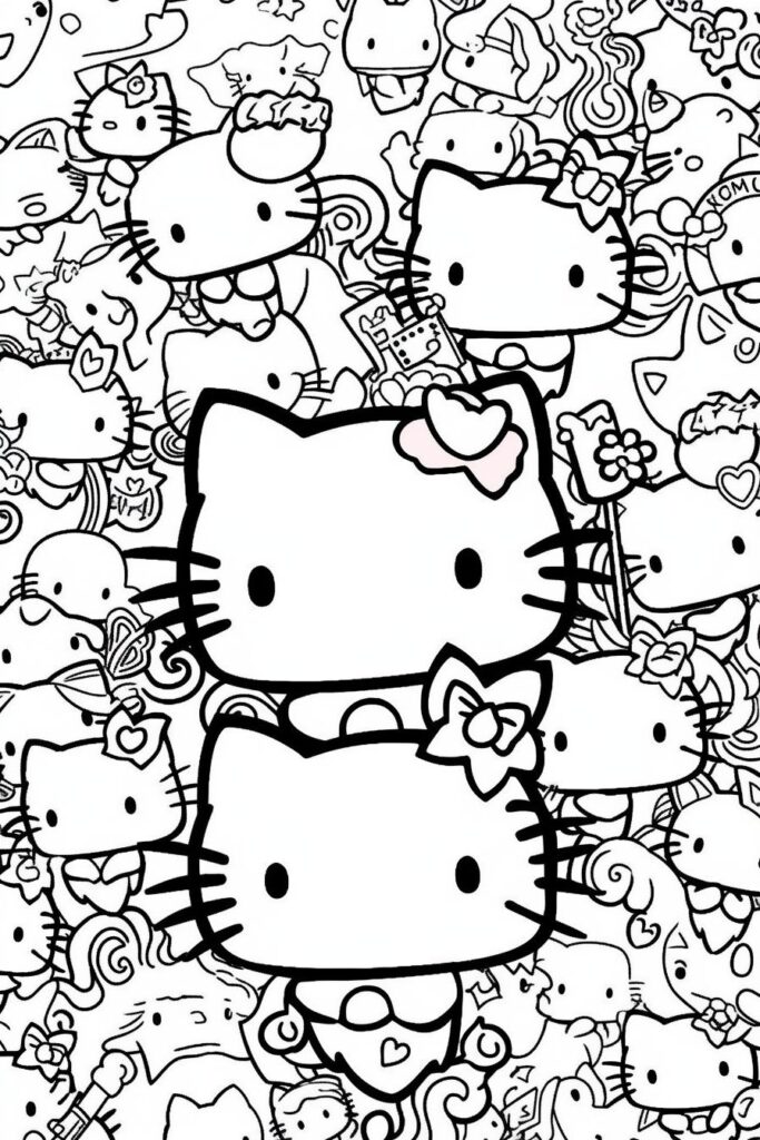 Hello kitty coloring book for adults Granny sila porn