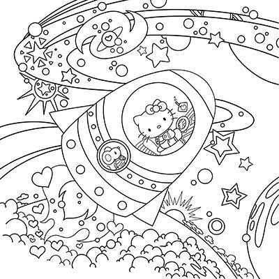 Hello kitty coloring book for adults Milf wifey