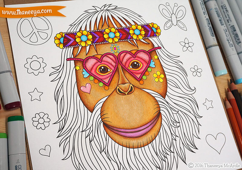 Hippie adult coloring pages Olivia quinn porn