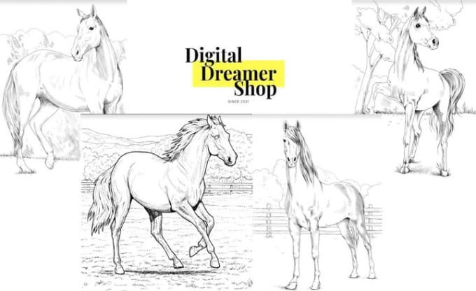 Horse coloring pages for adults pdf Adult candy company