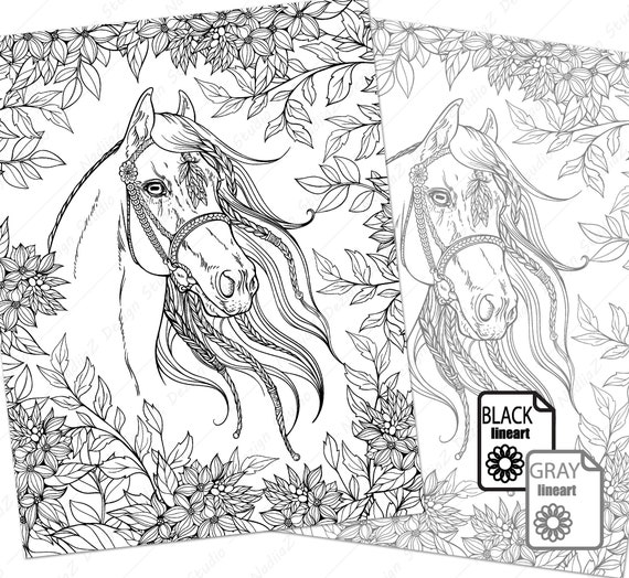 Horse coloring pages for adults pdf Annacangussu porn