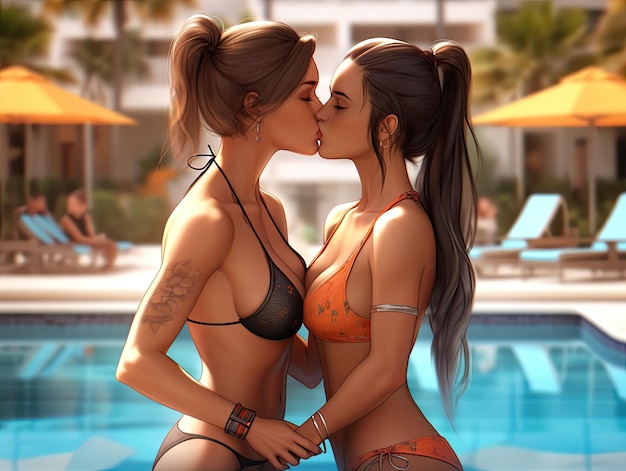 Hot lesbian bikini Porn mature bisex