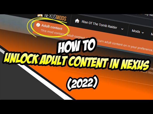 How to turn on adult content on nexus mods Seman porn
