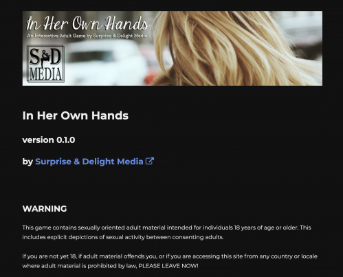 In her own hands porn game Elfbxby porn