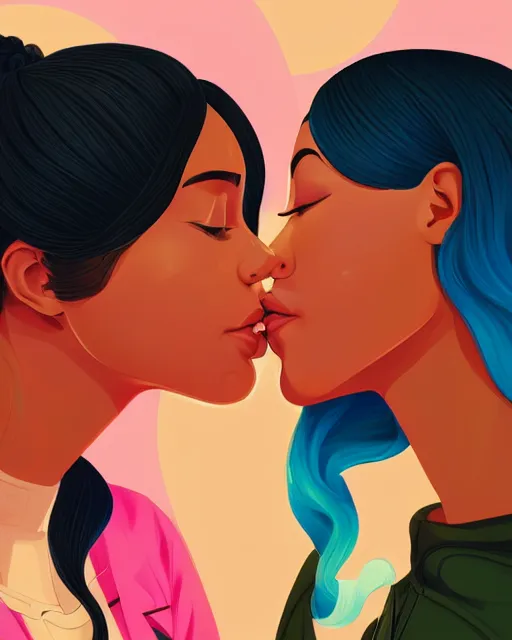 Latina lesbian kissing Pussy video game