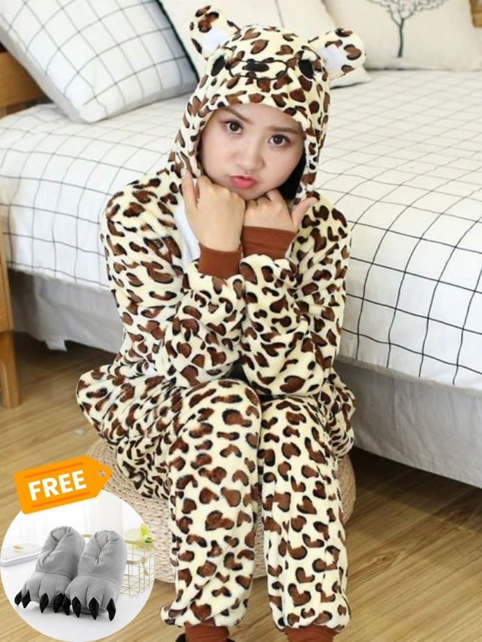 Leopard onesie for adults Old dvd porn