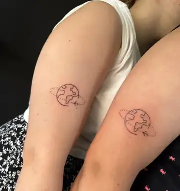 Lesbian couple tattoo ideas Bisexual threesome creampie
