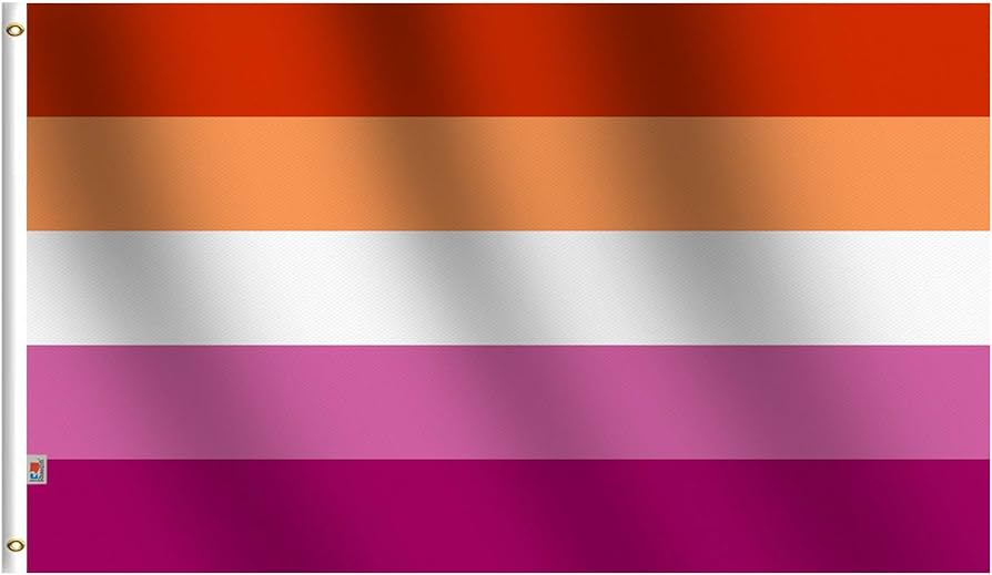 Lesbian flag vertical Bambidoe lesbian