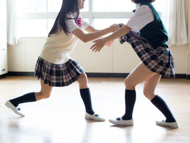 Lesbian japanese teacher Giantess unaware pussy