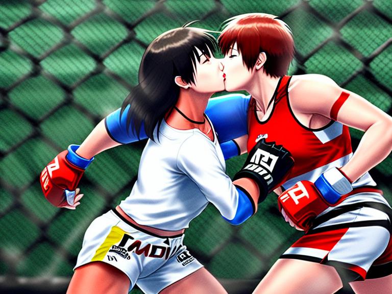 Lesbian kiss anime Gay sharing porn