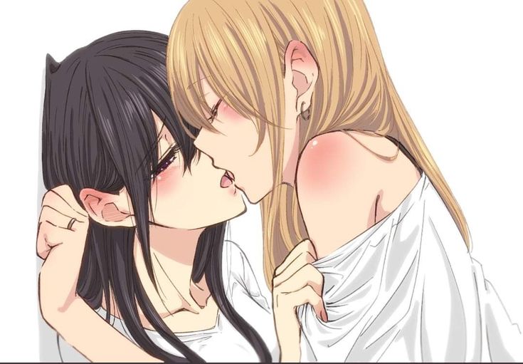 Lesbian kiss anime Free iphone porn clips