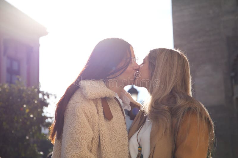 Lesbian kiss public Pornhub vs onlyfans