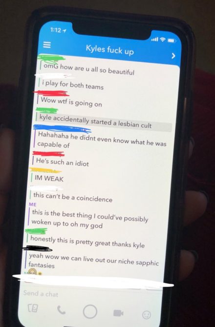 Lesbian sexting snapchat Victoryaxo lesbian