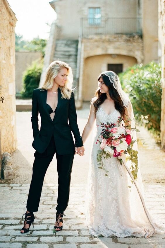 Lesbian wedding dress ideas Jines webcam rochester