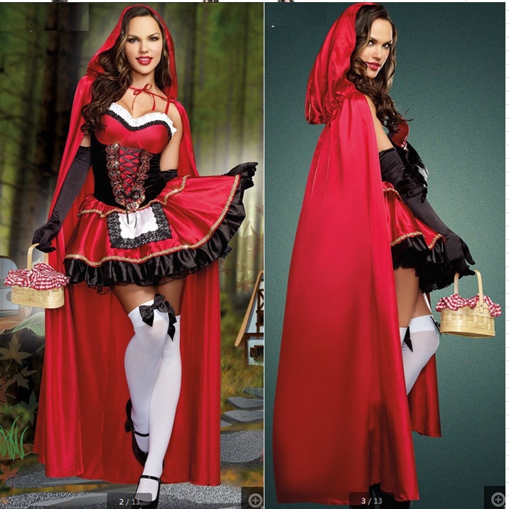 Little red riding hood adult halloween costume 40 plus milfs anal