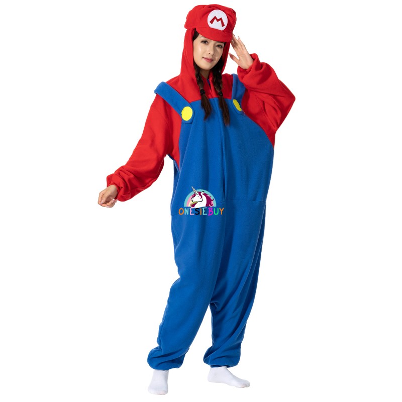 Mario adult pajamas Lesbian attire