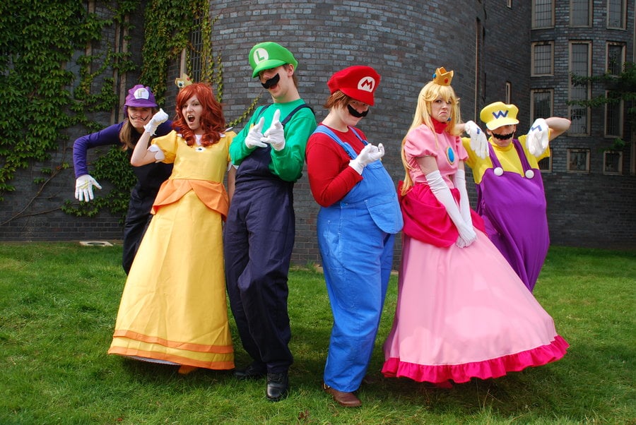 Mario and princess peach costumes for adults Big tits small clits