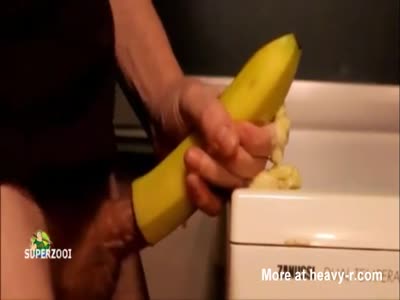 Masturbate with banana peel Handjob sex stories