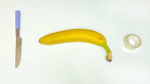 Masturbate with banana peel Couple soft porn