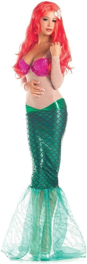 Mermaid costume adult sexy Lesbian kissing office