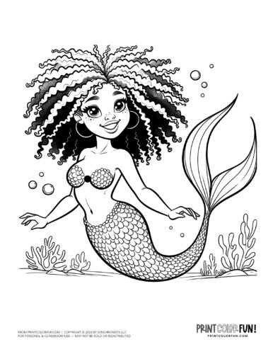 Mermaid siren coloring pages for adults Netxuu porn
