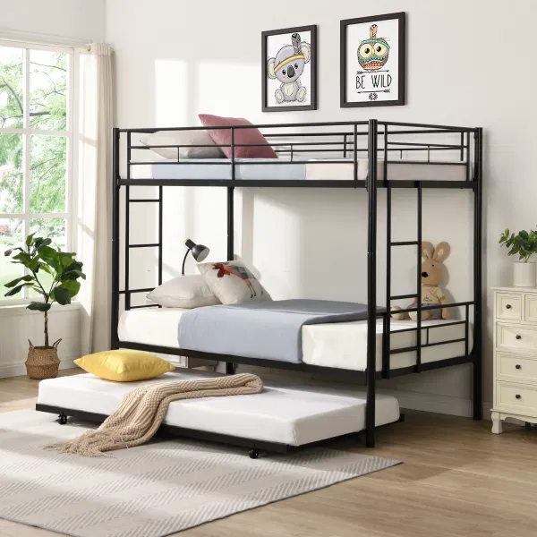 Metal frame bunk beds for adults Sexy lesbian twins