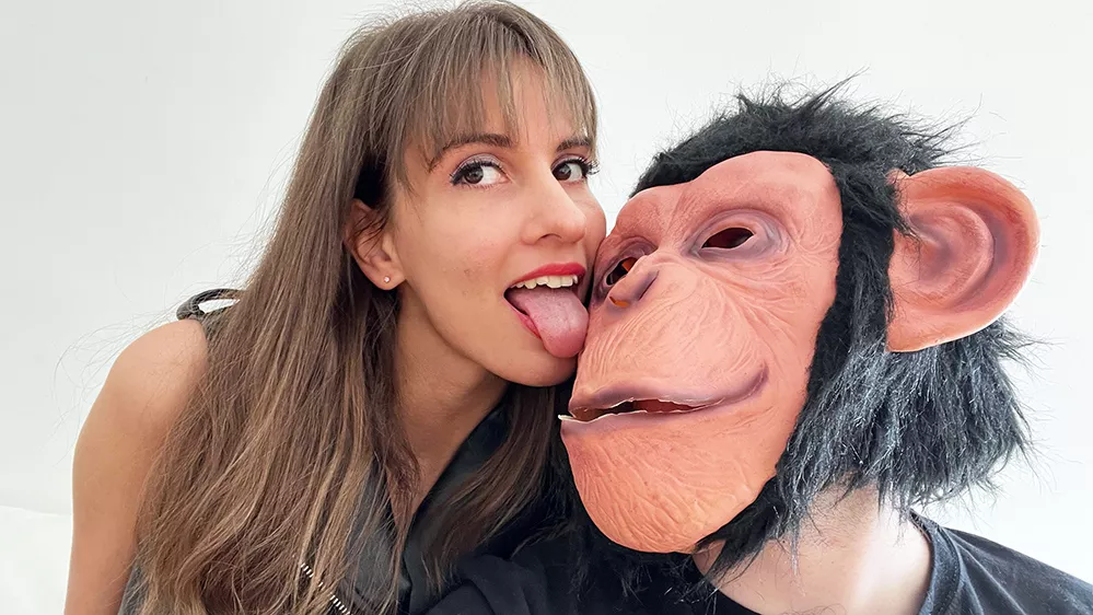 Monkey with woman porn Sexy anal wife