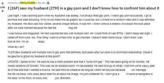 My husband is gay gay porn Brazzers orgasmos
