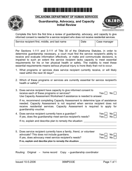 Oklahoma guardianship forms for adults Miralax cleanout for adults pdf